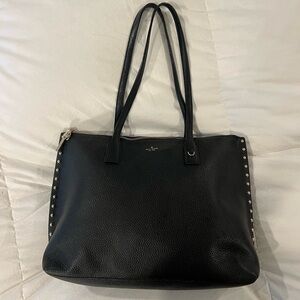 Kate Spade Studded Leather Tote Bag - Black